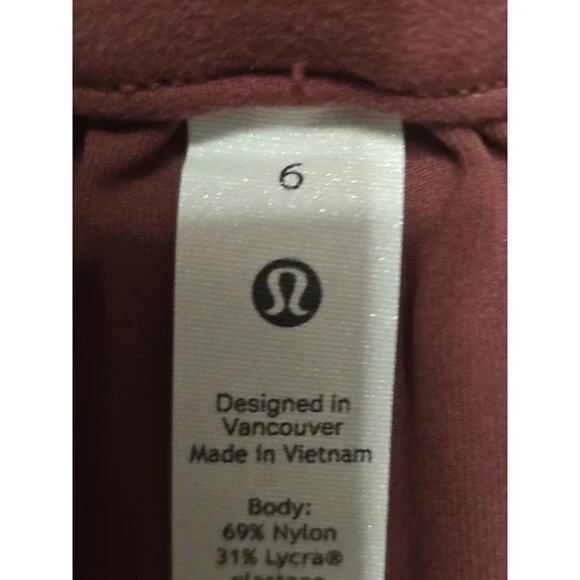 Lululemon On The Fly 7/8 Pants Size 6 Rustic Clay High Rise Drawstring Athleisur - Picture 4 of 12